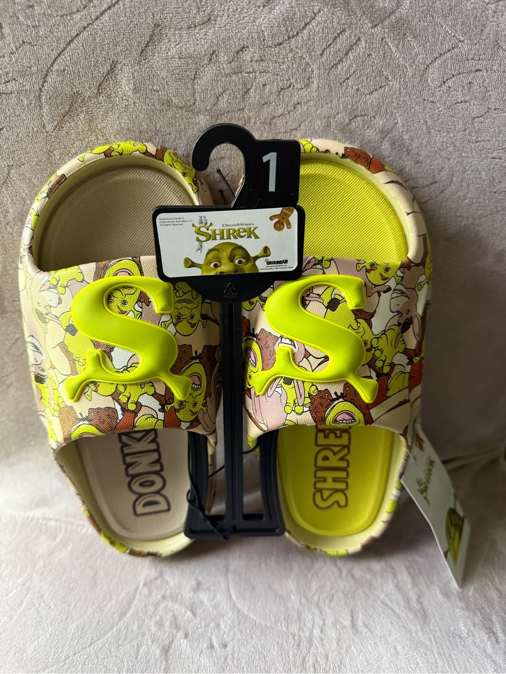 Shrek Little & Big Boys Comfort Slide Size 1